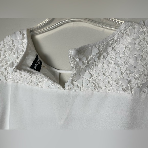 Karl Lagerfeld Paris White Blouse - Picture 9 of 15